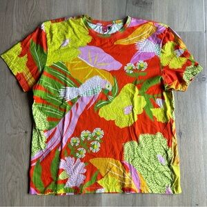 Tropical Pattern Farm Rio T-shirt
